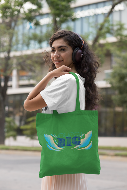 Dream Big Cotton Tote Bag