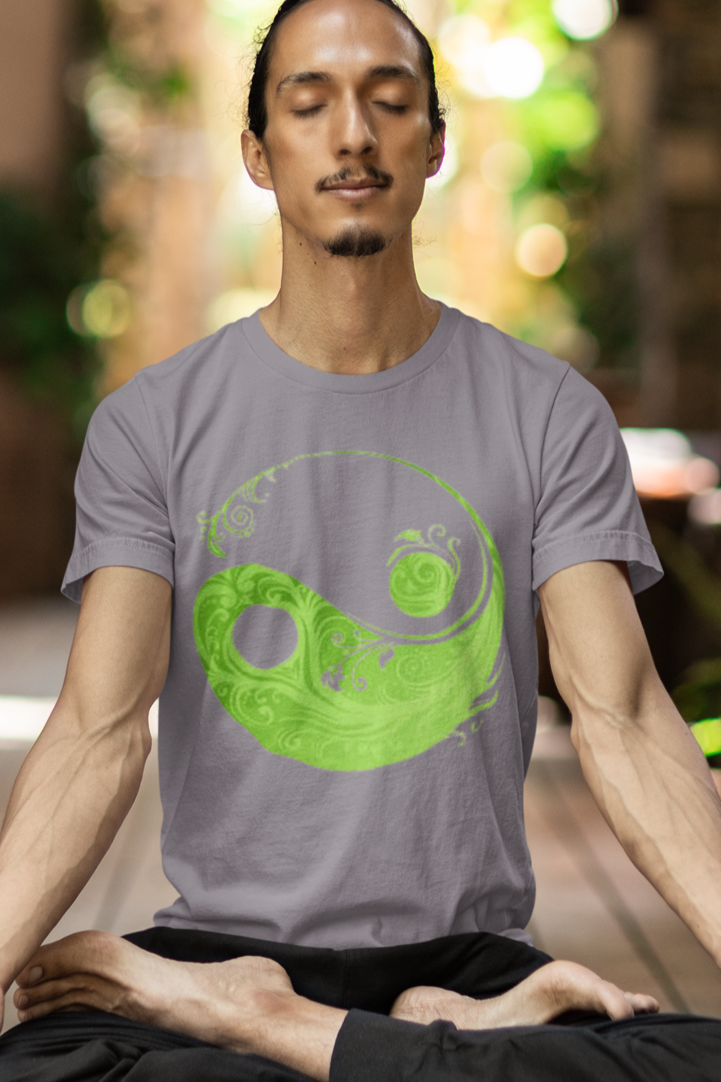 Green Yin Yang Comfort Soft T-shirt