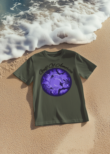 Gulf of America Ocean Circle Gender Neutral Comfort Soft T-shirt