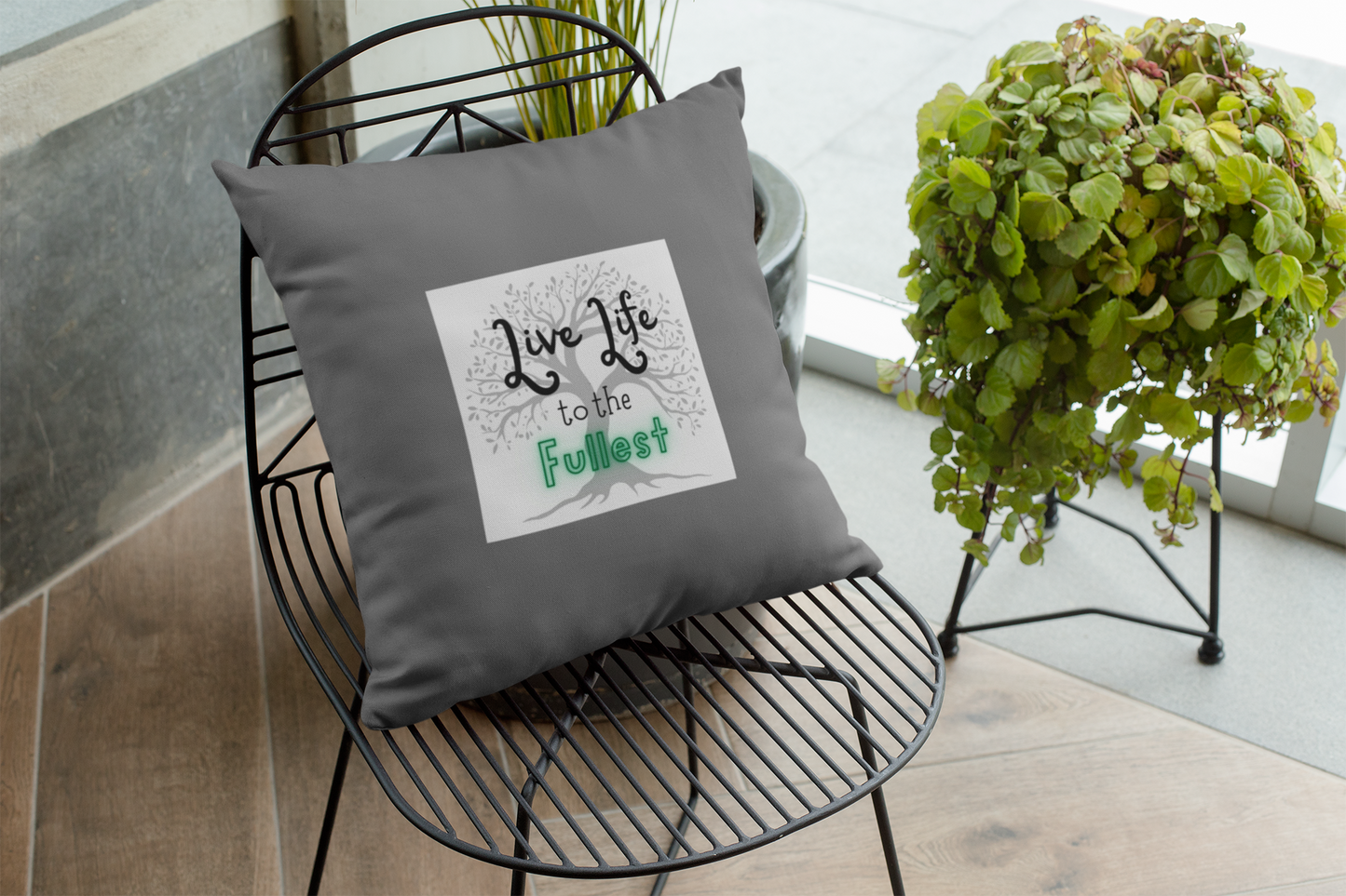 Live Life to the Fullest Cotton Pillow Cover