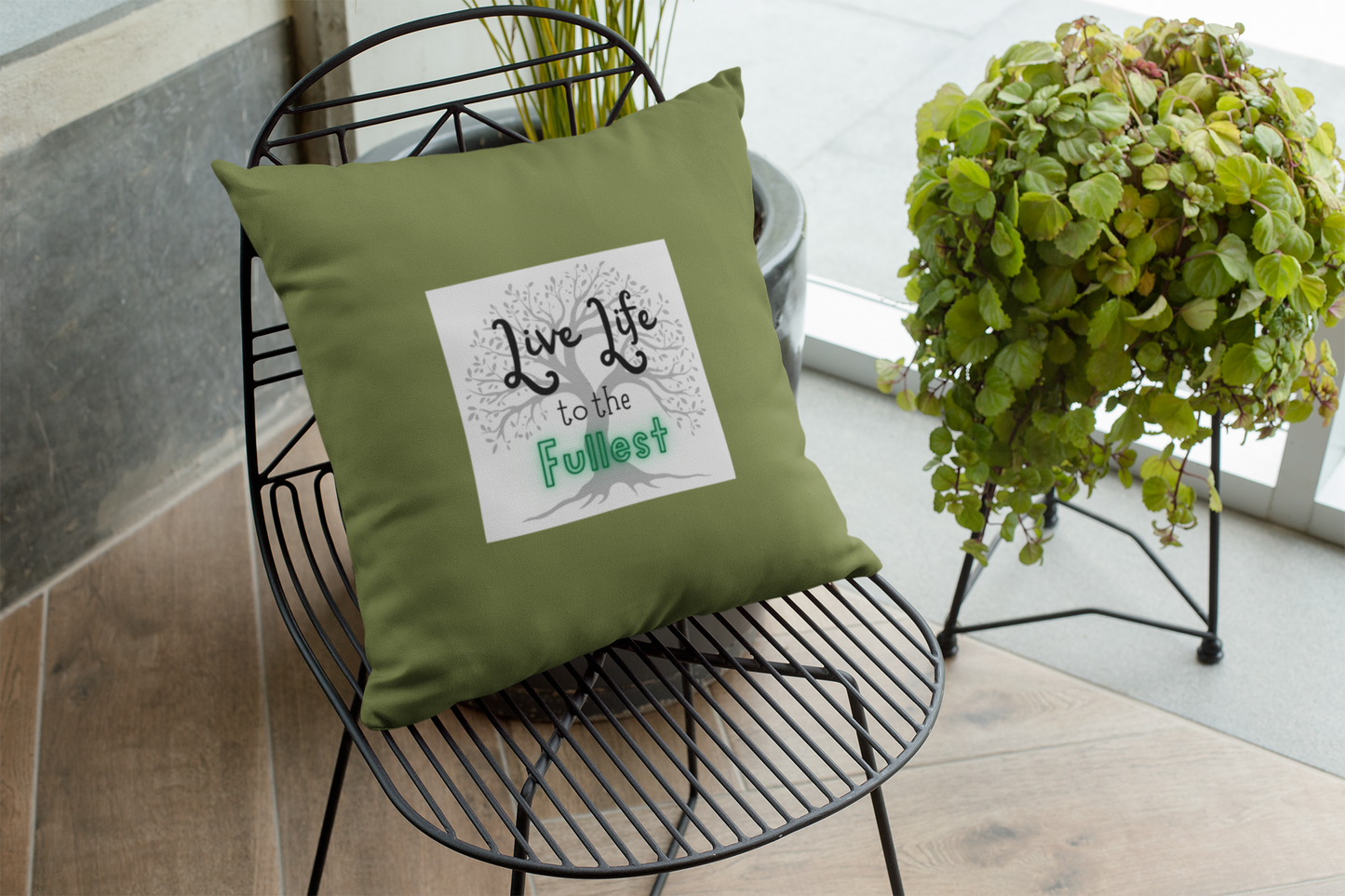 Live Life to the Fullest Cotton Pillow Cover