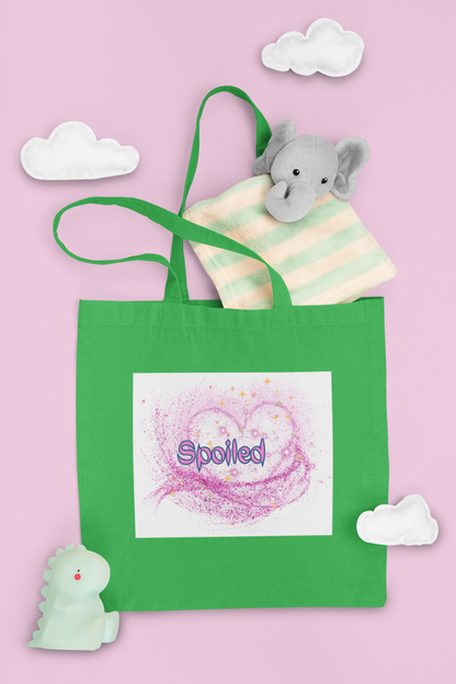 Spoiled Pink Cotton Tote Bag