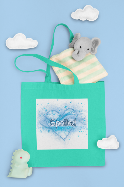 Blue Spoiled Cotton Tote Bag