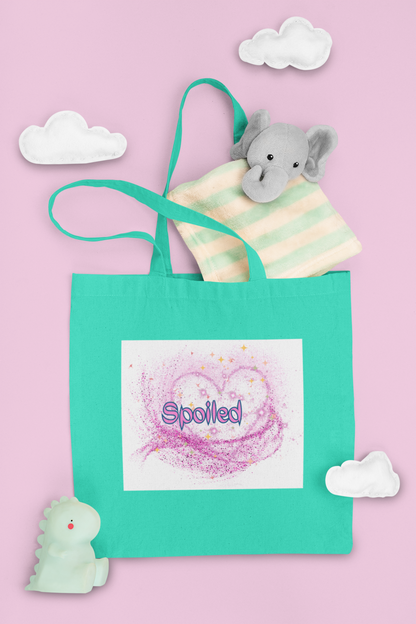 Spoiled Pink Cotton Tote Bag