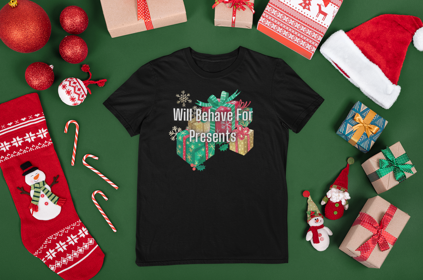 Will Behave For Presents Comfort Soft T-shirt