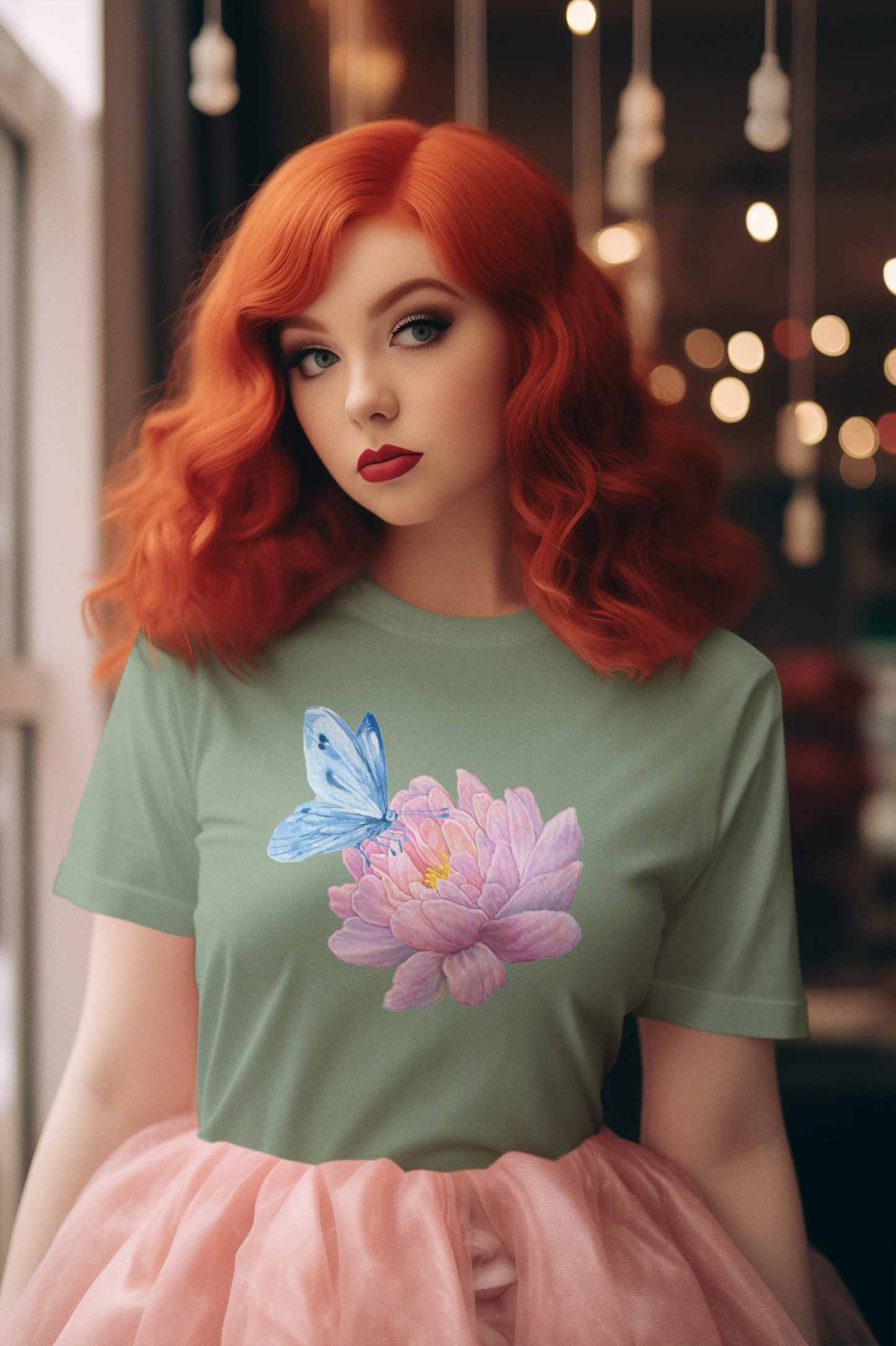 Butterfly Flower Comfort Soft T-shirt