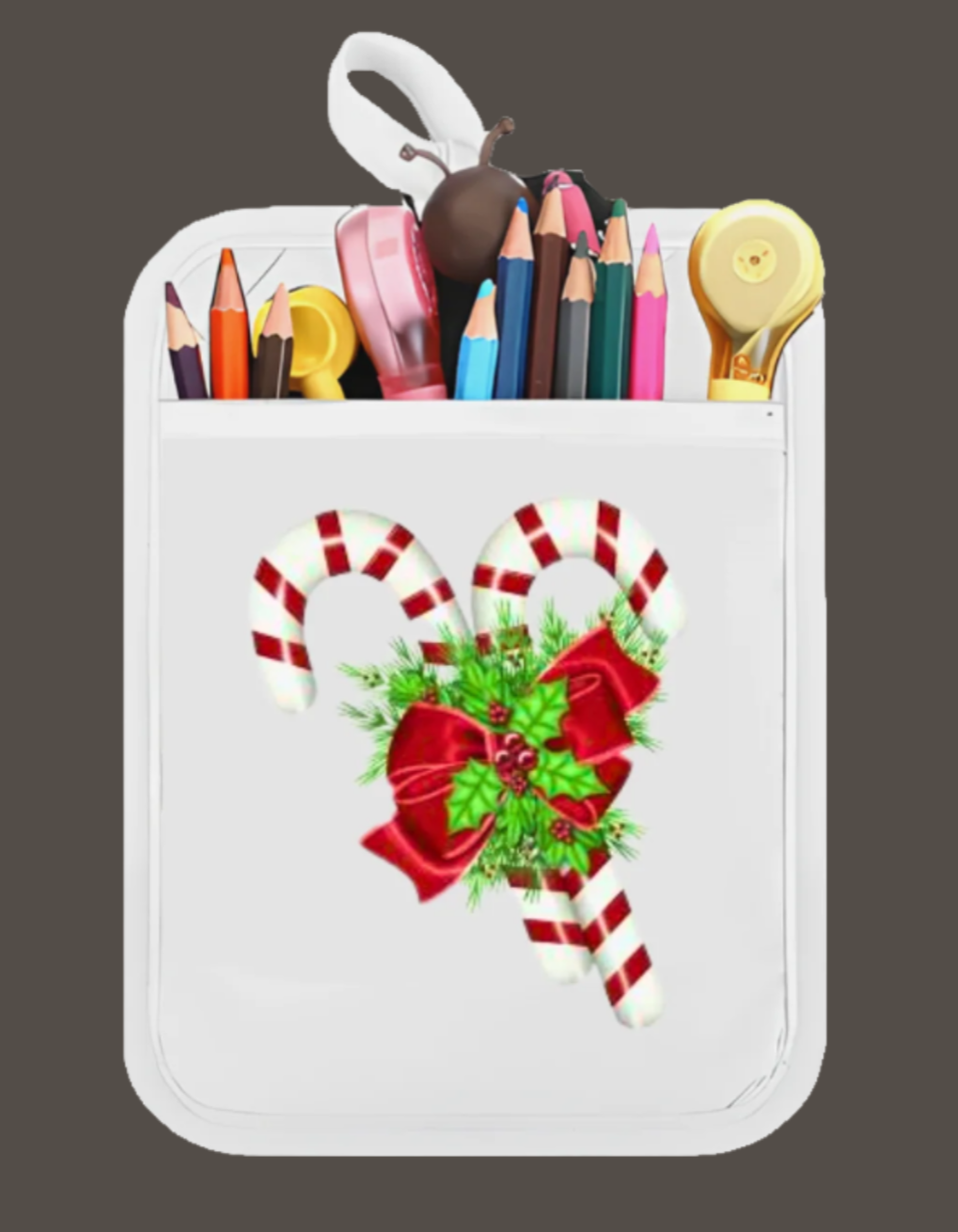 Candy Canes Soft Cotton Pot Holder