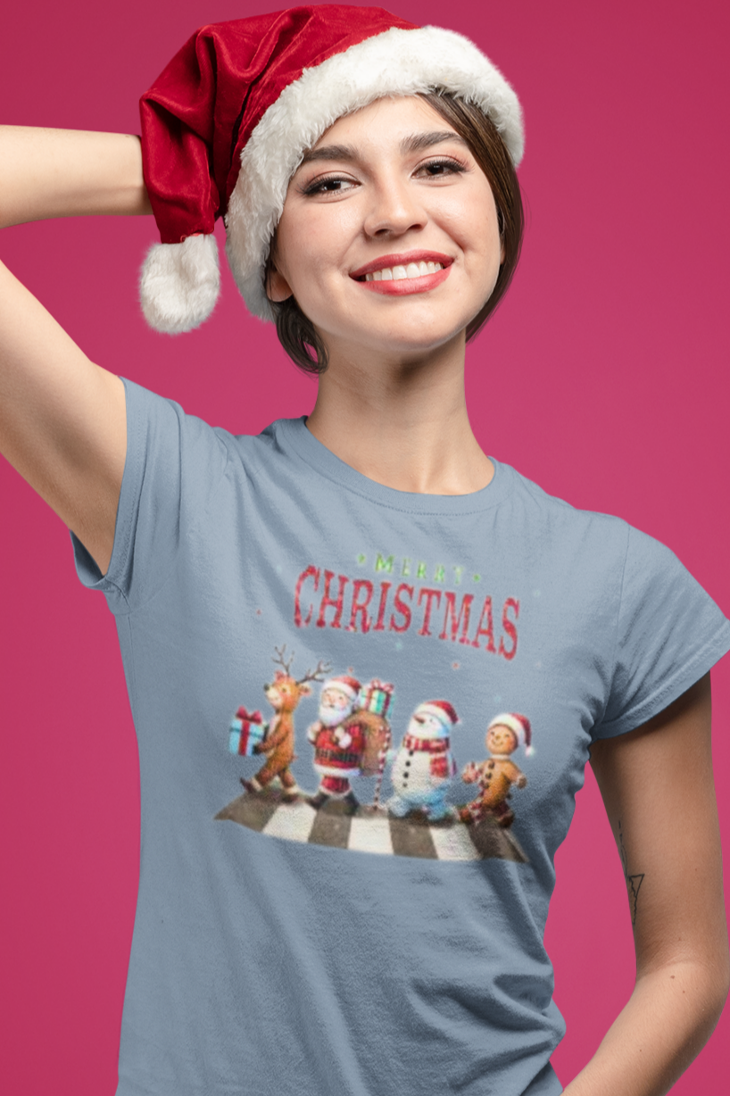 Christmas Crosswalk Comfort Soft T-shirt