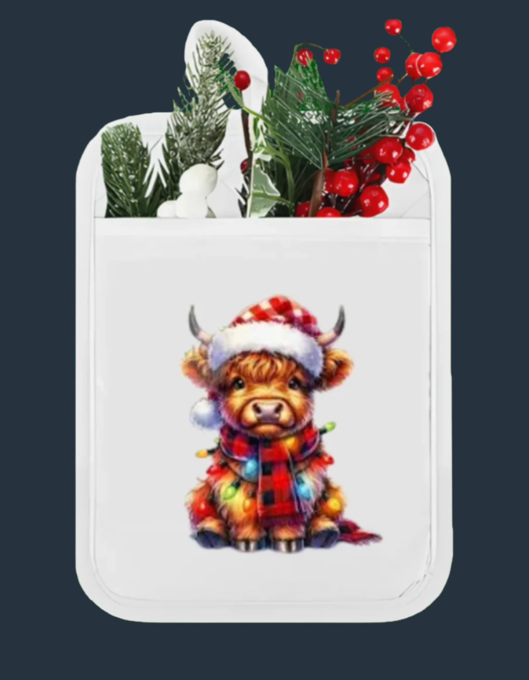 Highland Cow Cotton Pot Holder