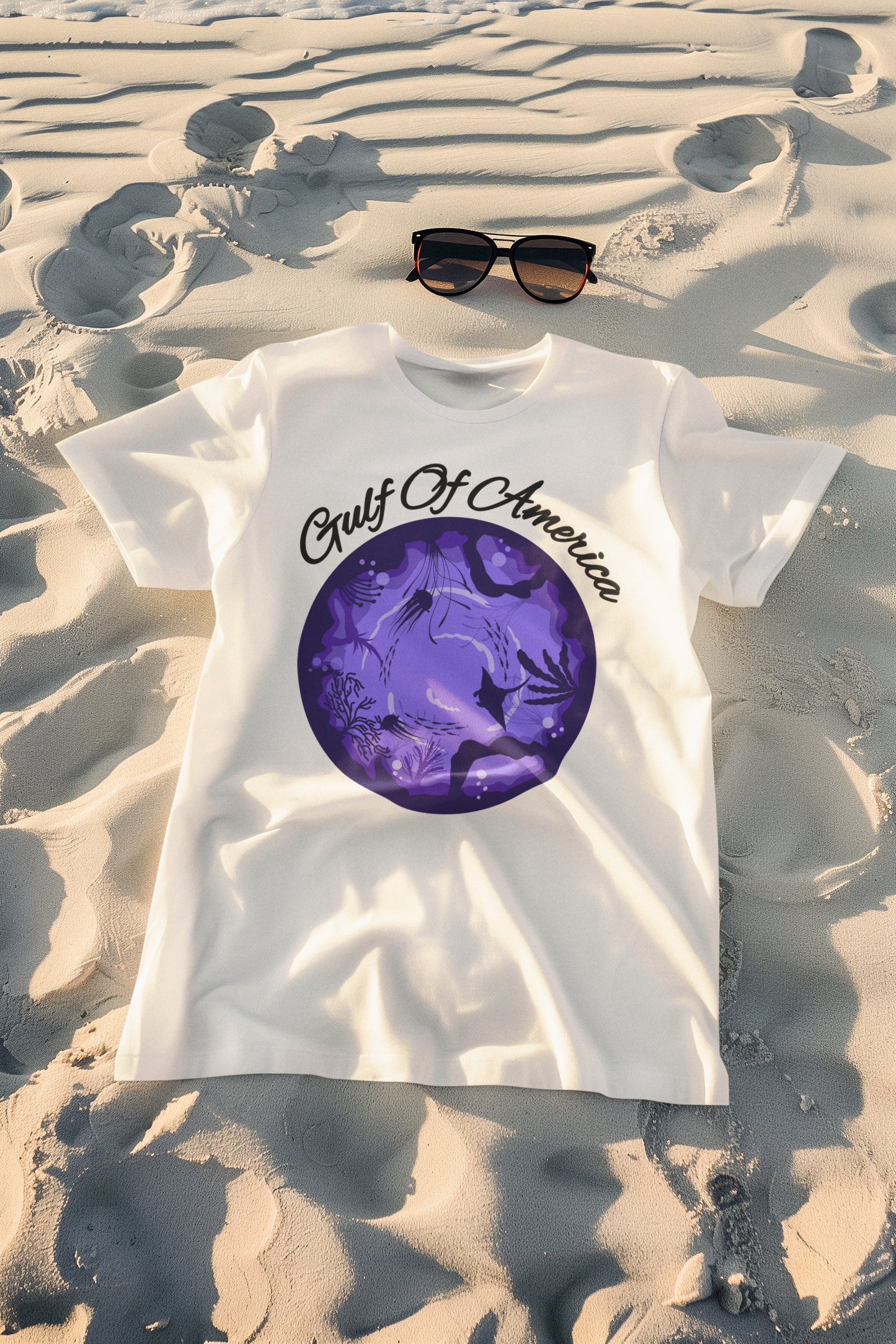 Gulf of America Ocean Circle Gender Neutral Comfort Soft T-shirt