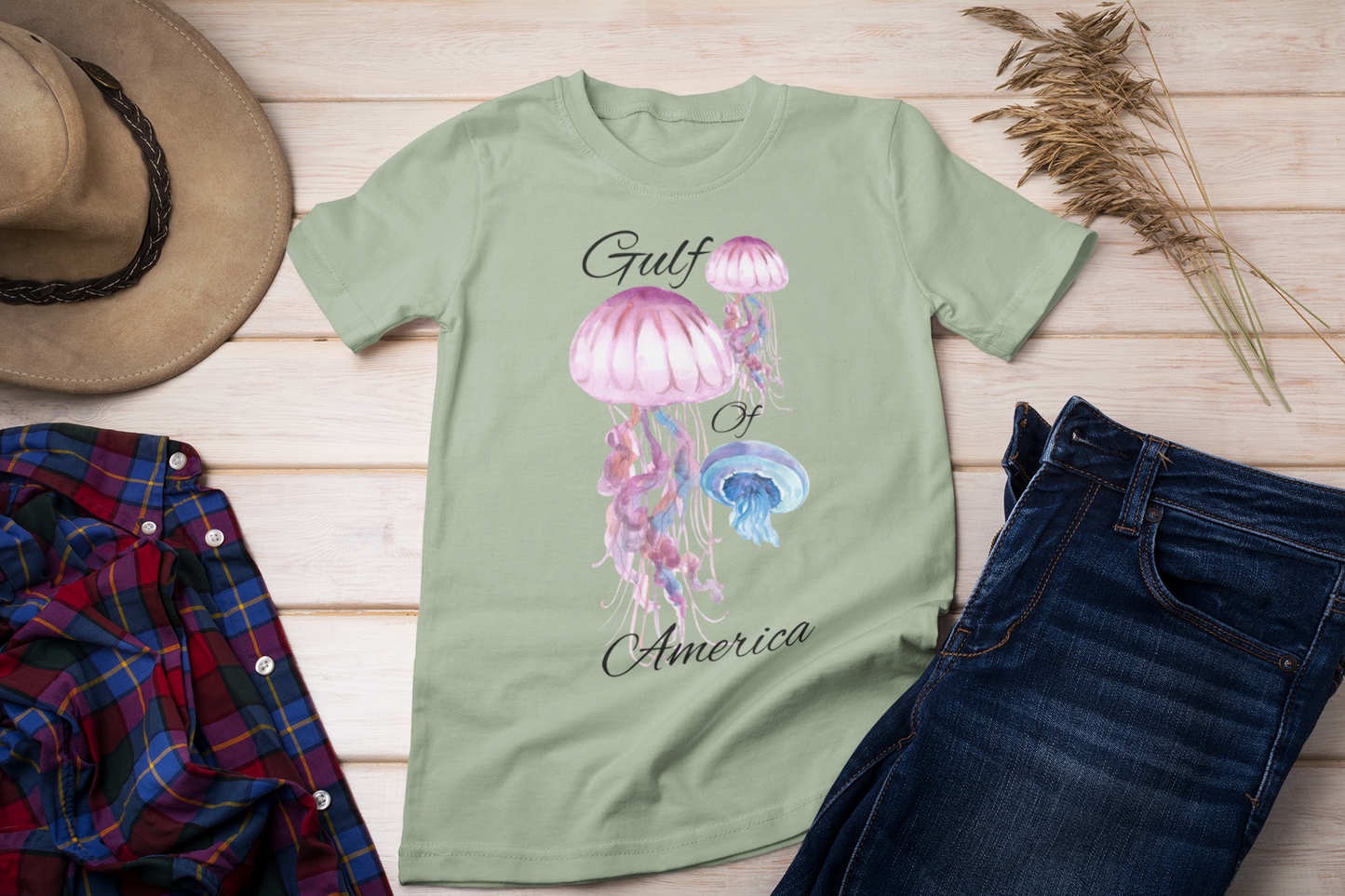 Gulf of America Jelly Fish Unisex Comfort Soft T-shirt (Copy)