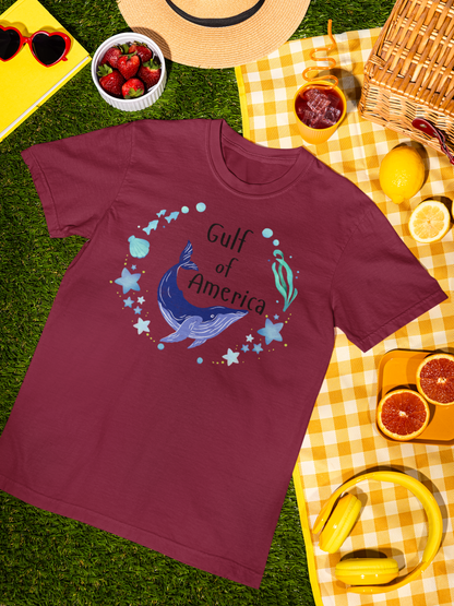 Gulf of America Whale Unisex Comfort Soft T-shirt