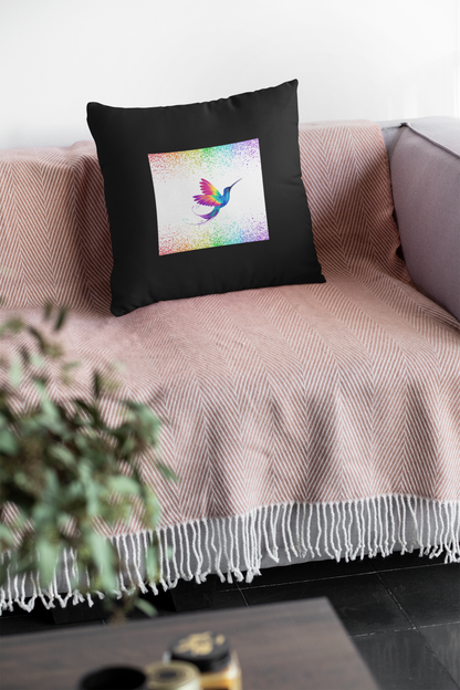 Hummingbird Cotton Pillow Cover