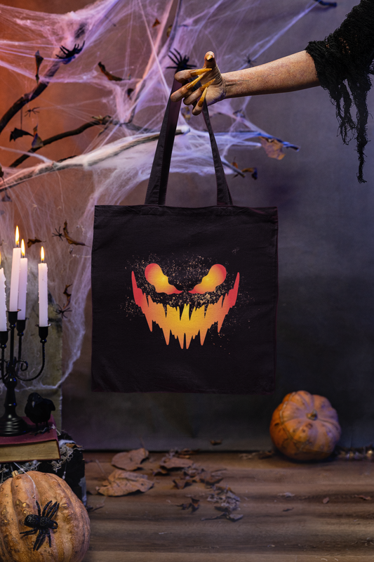 Jack O Lantern Face Tote Bag