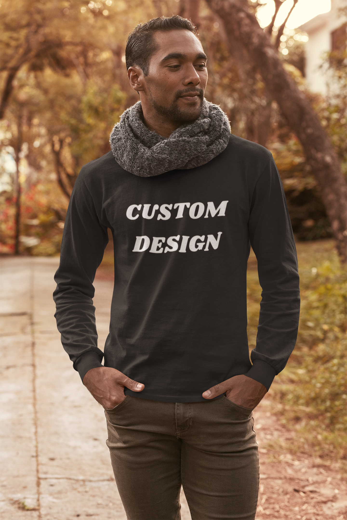 Custom Design Long Sleeve Comfort Soft T-shirt