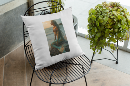 Mermaid Cotton Pillow Cover