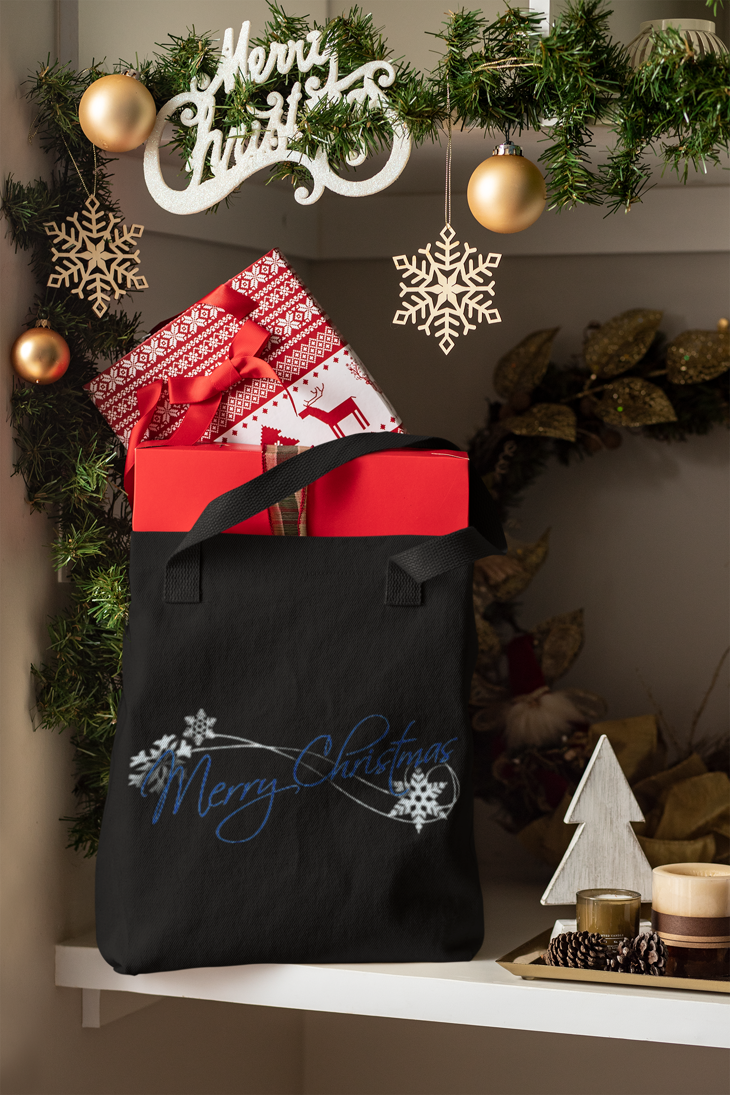 Merry Christmas 17 Cotton Tote Bag