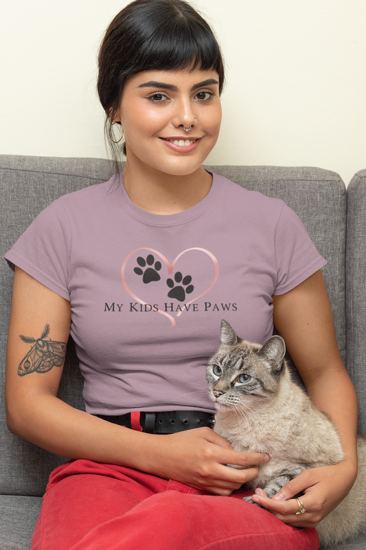 My Kids Have Paws Comfort Soft T-shirt