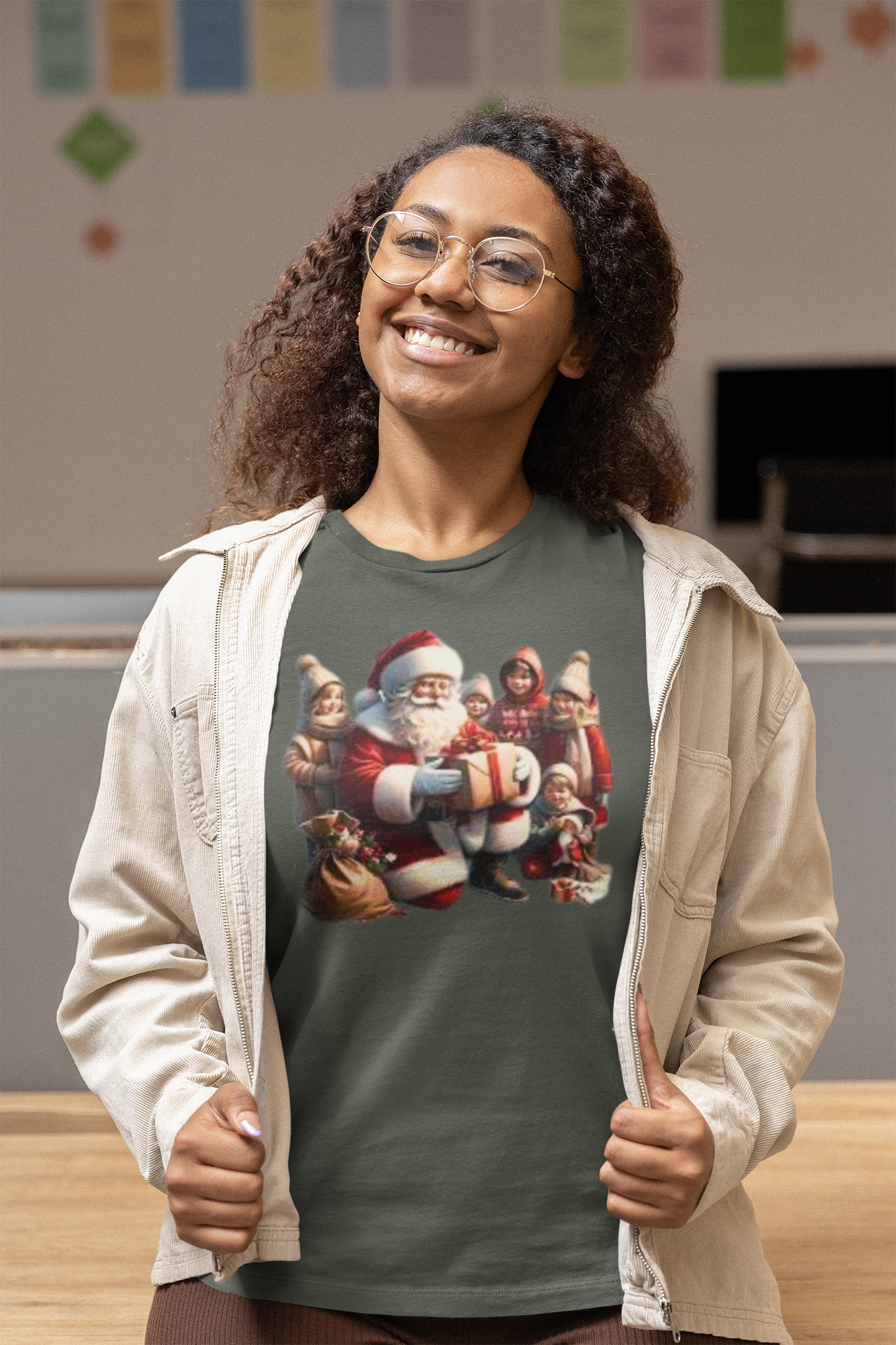 Santa & Children Comfort Soft T-shirt