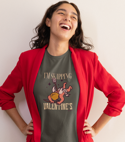 Skipping Valentines Comfort Soft Gender Neutral T-shirt