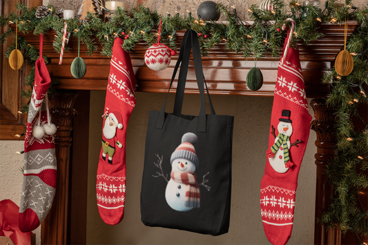 Snowman 6 Cotton Tote Bag