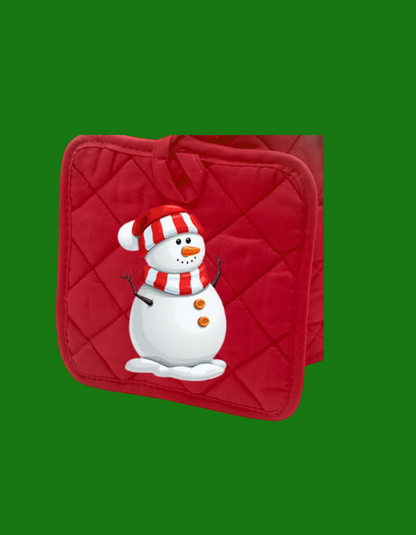 Snowman 2 Cotton Pot Holder