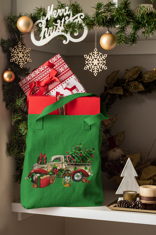 Xmas Truck 3 Cotton Tote Bag